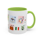 Florence Coffee Mug | Postage Stamp Collage Mug | Travel Souvenir Accent Cup 11oz 15oz