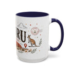 Uluru Coffee Mug | Travel Destination Souvenir Gift | Accent Color Ceramic 11oz 15oz