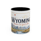Wyoming Home State Mug | Moving Away Gift | Long Distance Friendship Coffee Cup | 11oz 15oz Accent Mug