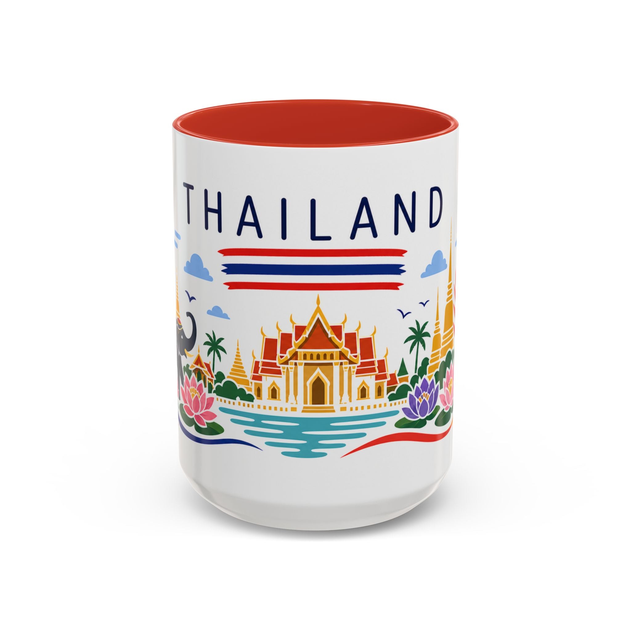 Thailand Coffee Mug | Travel Souvenir Accent Mug | Country Gift Ceramic Cup 11oz 15oz