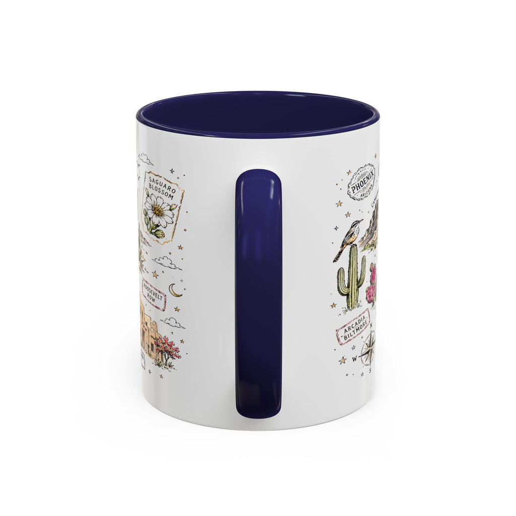Phoenix Coffee Mug | Arizona Souvenir City Gift | Accent Color Ceramic 11oz 15oz