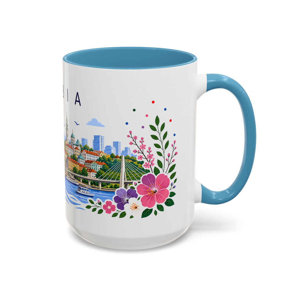 Serbia Coffee Mug | Travel Souvenir Accent Mug | Place Gift Ceramic Cup 11oz 15oz
