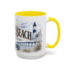 Virginia Beach Coffee Mug | United States Travel Souvenir | Vintage Illustrated City Gift | 11 oz 15 oz Accent Mug
