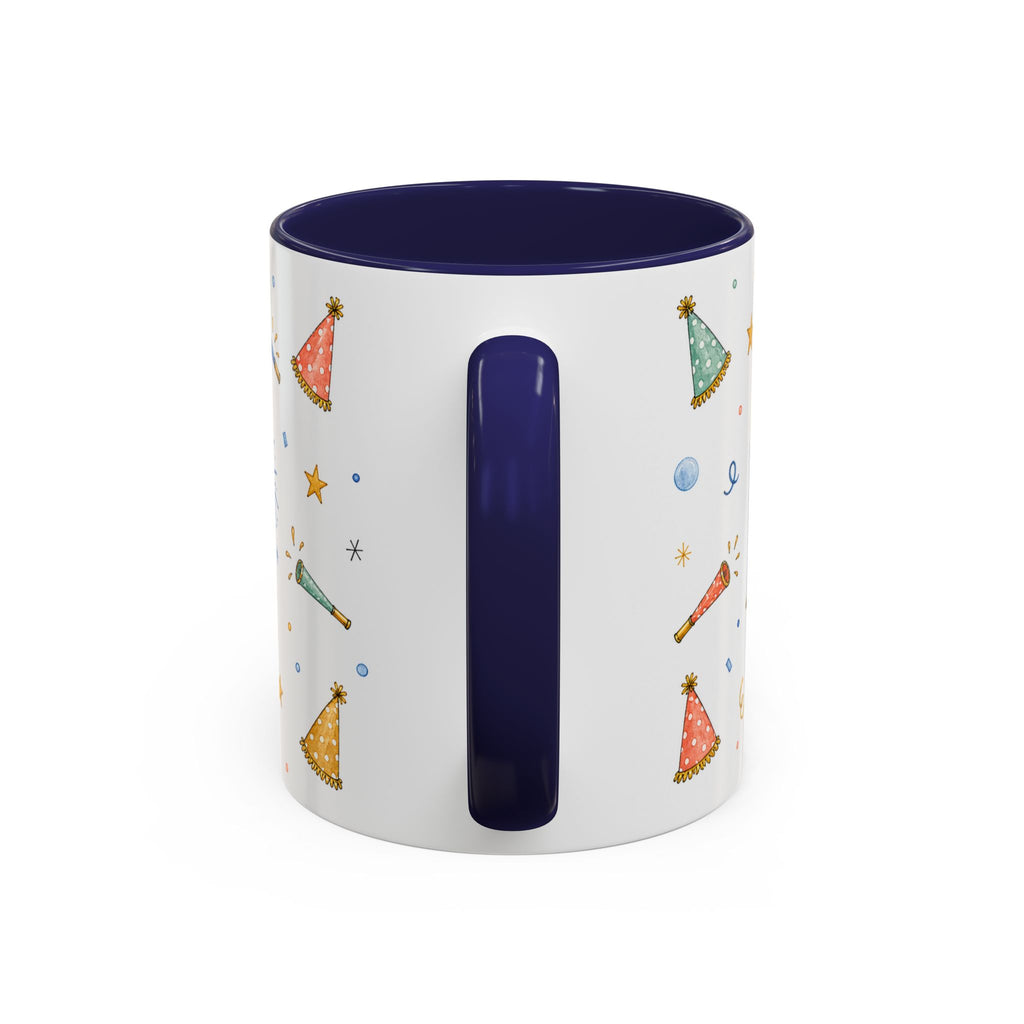 New Year Midnight Mug | Candle Firework Watercolor Party Gift | Accent Cup 11oz 15oz