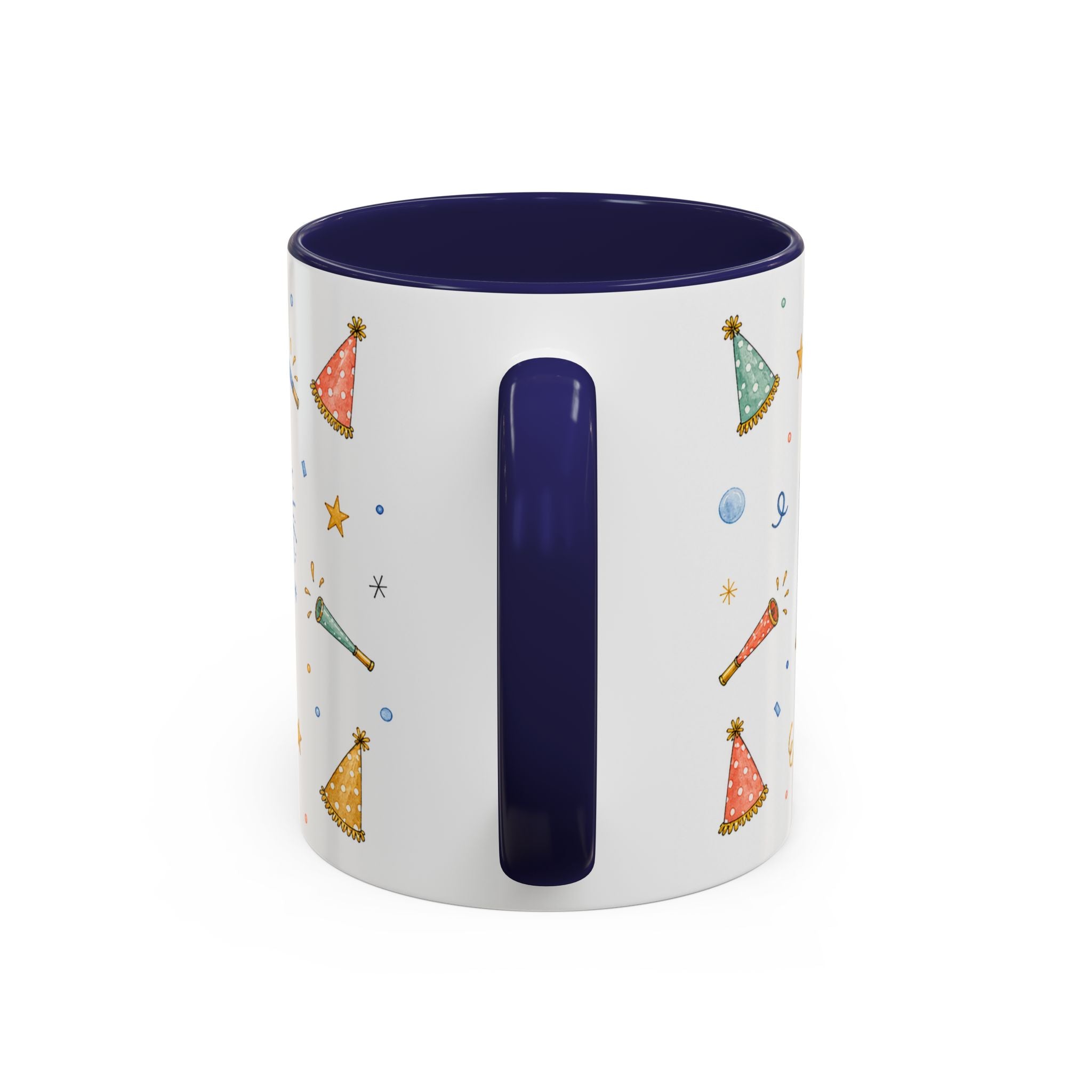 New Year Midnight Mug | Candle Firework Watercolor Party Gift | Accent Cup 11oz 15oz