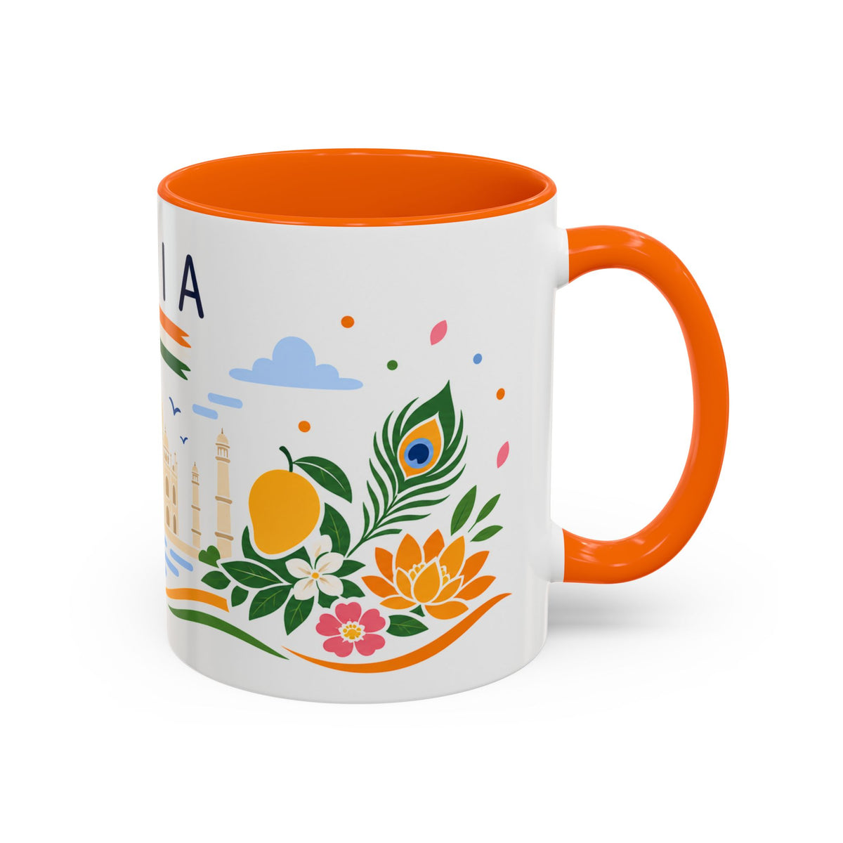 India Coffee Mug | Travel Souvenir Accent Mug | Country Gift Ceramic Cup 11oz 15oz