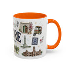 Lahore Coffee Mug | Pakistan Souvenir Travel Gift | Accent Color Ceramic 11oz 15oz