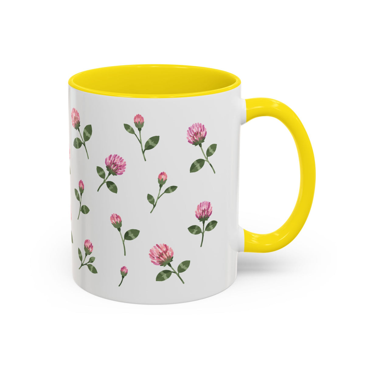 Vermont Red Clover Mug, State Flower Floral Coffee Cup, 11oz Botanical Gift