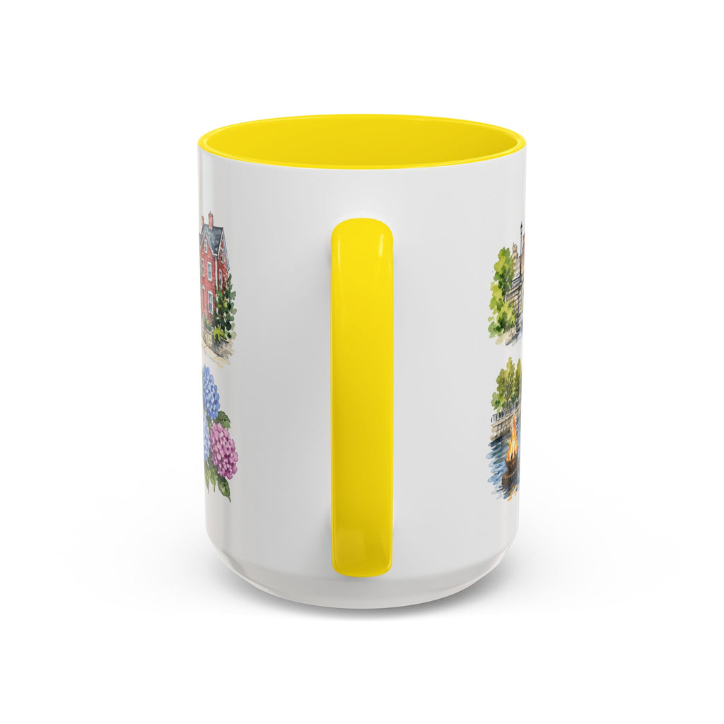 Providence Illustrated Travel Mug | City Souvenir Accent Coffee Mug | 11oz 15oz Ceramic Cup