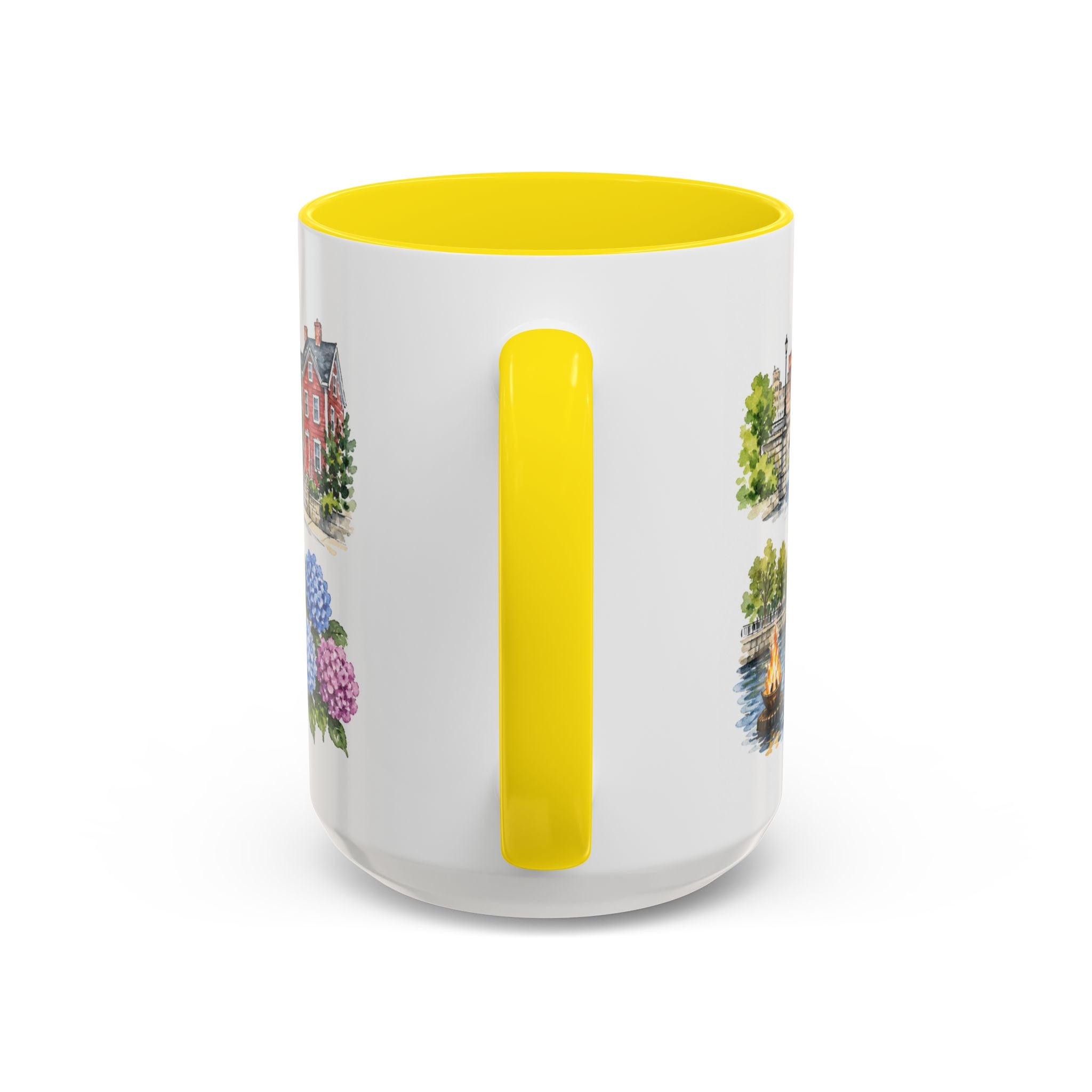 Providence Illustrated Travel Mug | City Souvenir Accent Coffee Mug | 11oz 15oz Ceramic Cup