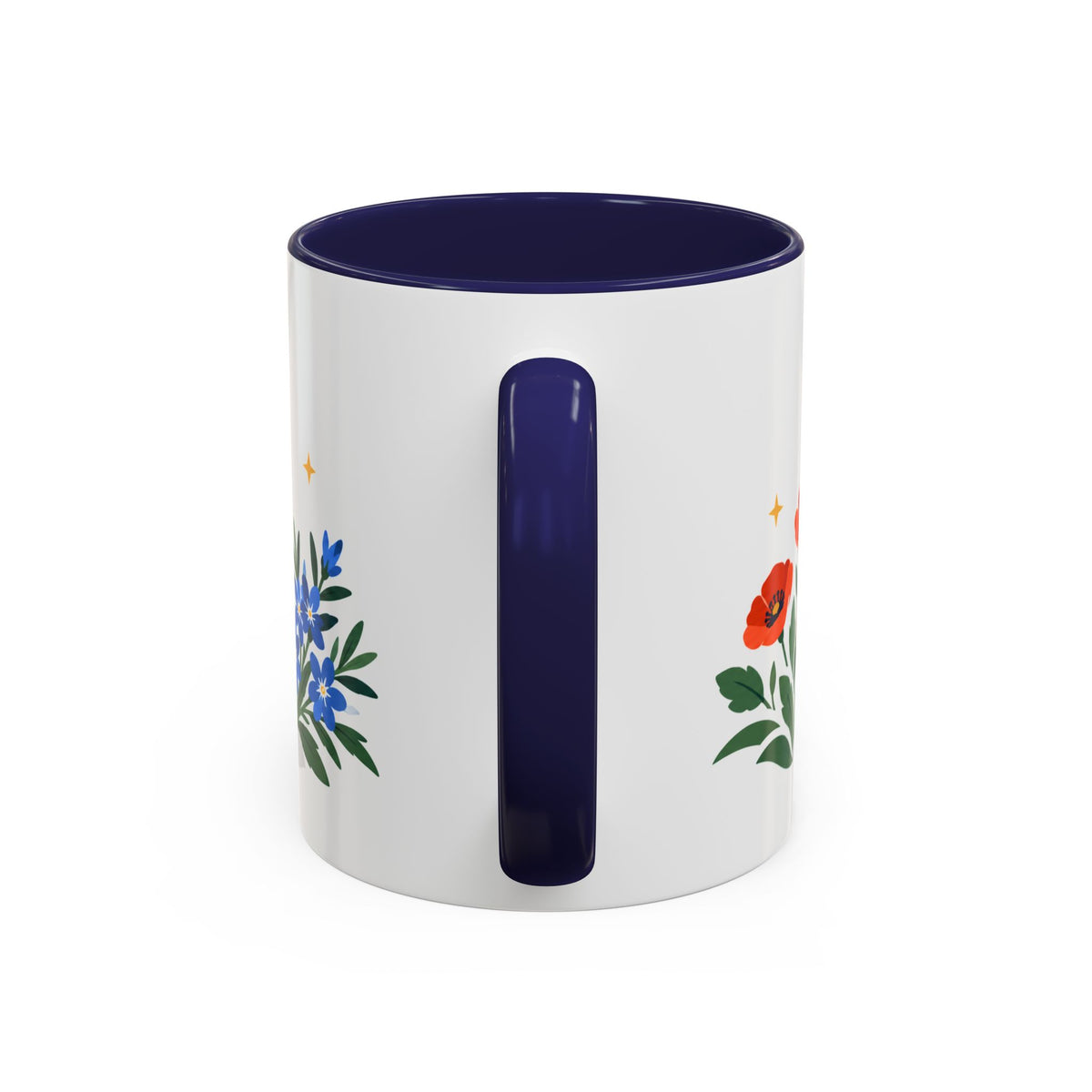 Aries Zodiac Coffee Mug | Ram and Floral Design | Astrology Birthday Gift | 11 oz 15 oz Ceramic Accent Mug