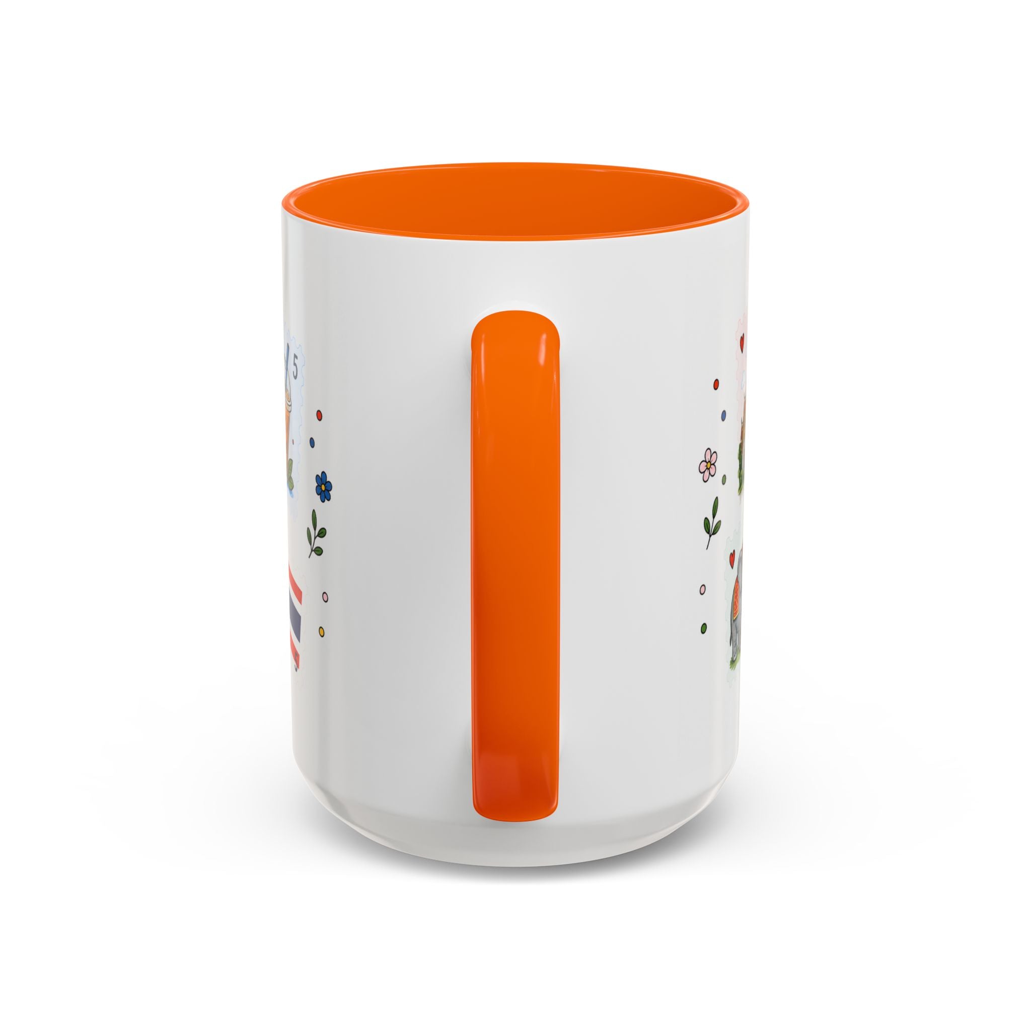 Bangkok Coffee Mug | Postage Stamp Collage Mug | Travel Souvenir Accent Cup 11oz 15oz