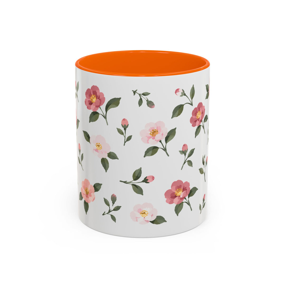 Alabama Camellia Mug, State Flower Floral Coffee Cup, 11oz Botanical Gift