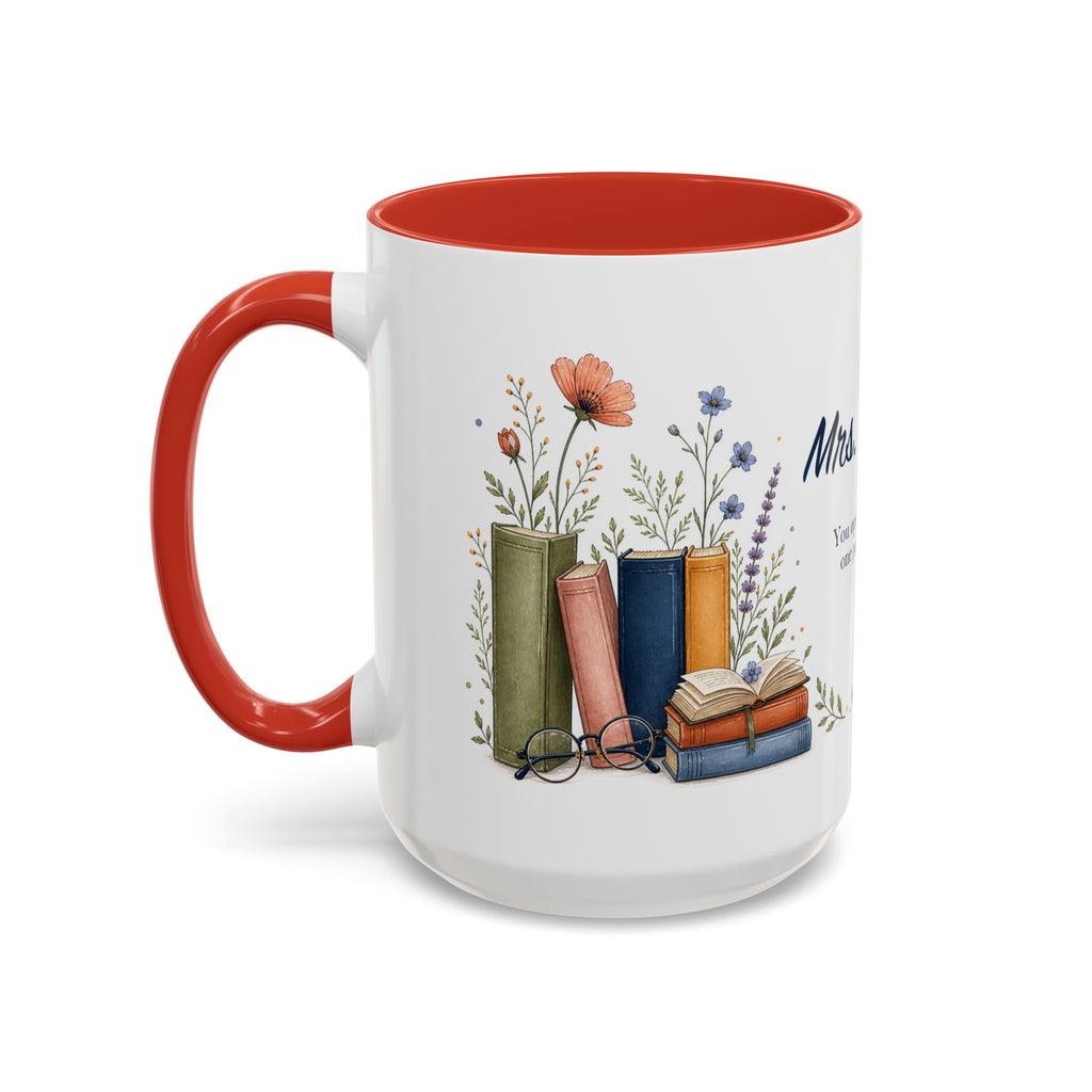 Personalized Reading Teacher Mug | Custom Name Book Lover Coffee Cup | Teacher Appreciation Gift