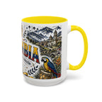 Colombia Soccer Coffee Mug | World Cup Fan Gift | Accent Color Ceramic 11oz 15oz Match Day Cup