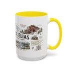 Wrangell-St. Elias National Park Coffee Mug | Alaska Wilderness Climbing Gift | Accent Color Ceramic 11oz 15oz