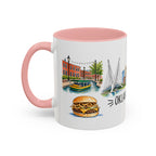 Oklahoma City Illustrated Travel Mug | City Souvenir Accent Coffee Mug | 11oz 15oz Ceramic Cup