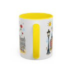 Madrid Travel Mug | European City Souvenir Accent Coffee Mug | 11oz 15oz Ceramic Cup