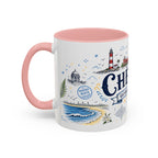 Chennai Coffee Mug | India Souvenir Travel Gift | Accent Color Ceramic 11oz 15oz