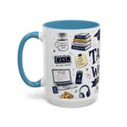 The Tassel Was Worth the Hassle Coffee Mug | Funny Graduation Gift 2026 | Accent Color Ceramic 11oz 15oz