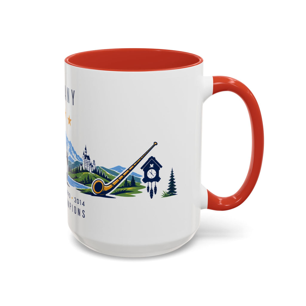 Germany World Champions Mug | Four Time Soccer Champion Gift | German Football Fan Cup | 1954–2014 | 11oz 15oz Accent Mug