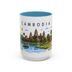 Cambodia Coffee Mug | Travel Souvenir Accent Mug | Place Gift Ceramic Cup 11oz 15oz