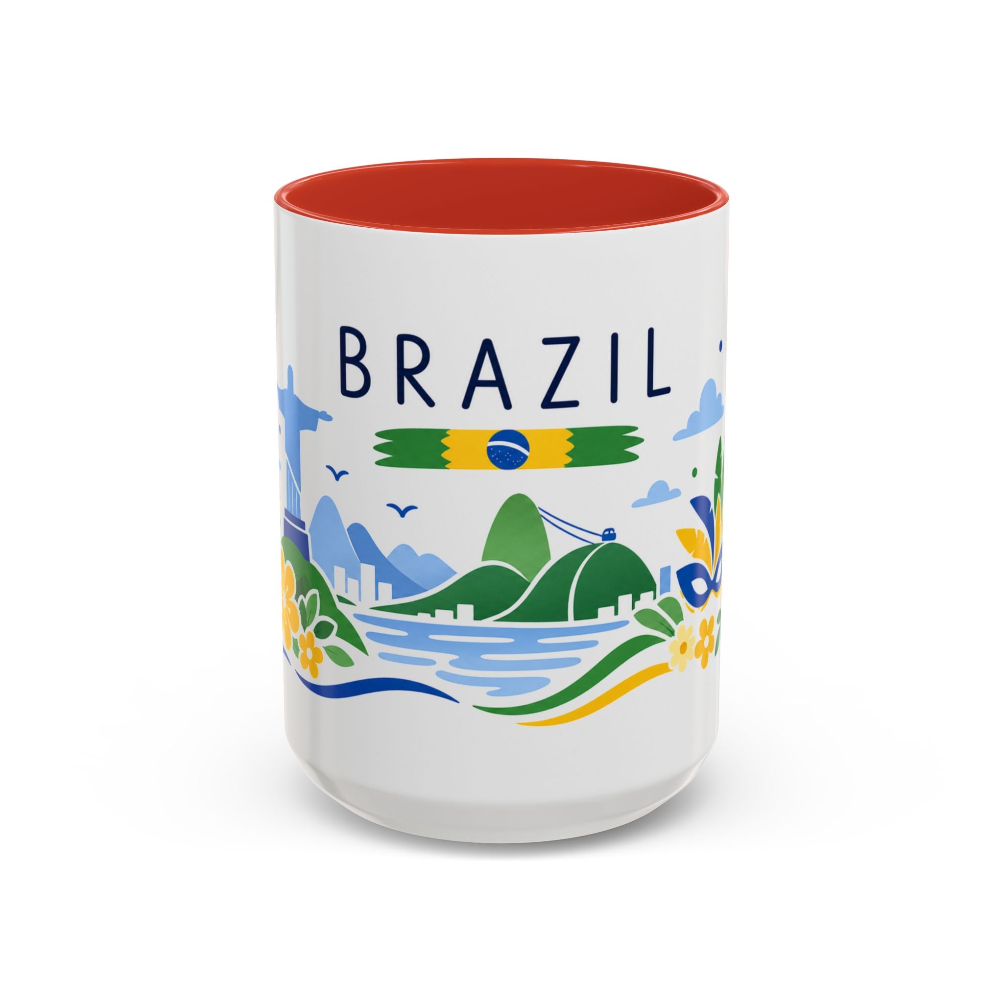 Brazil Coffee Mug | Travel Souvenir Accent Mug | Country Gift Ceramic Cup 11oz 15oz