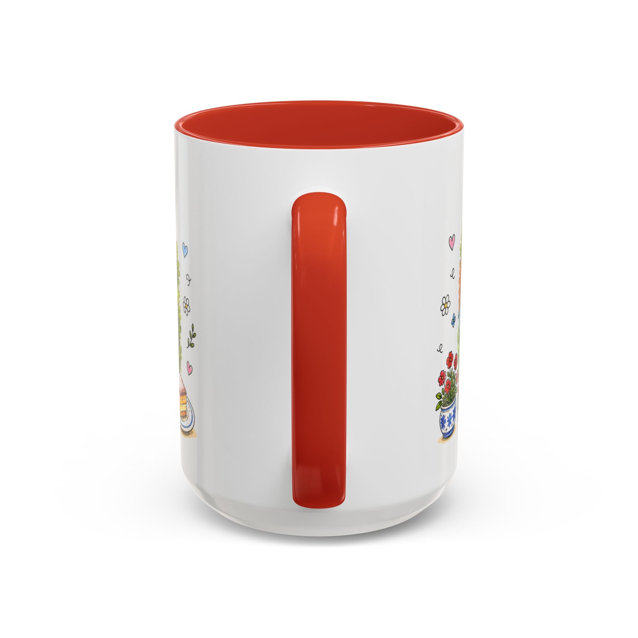 Cesky Krumlov Illustrated Travel Mug | Czechia Souvenir Accent Coffee Mug | 11oz 15oz Ceramic Cup