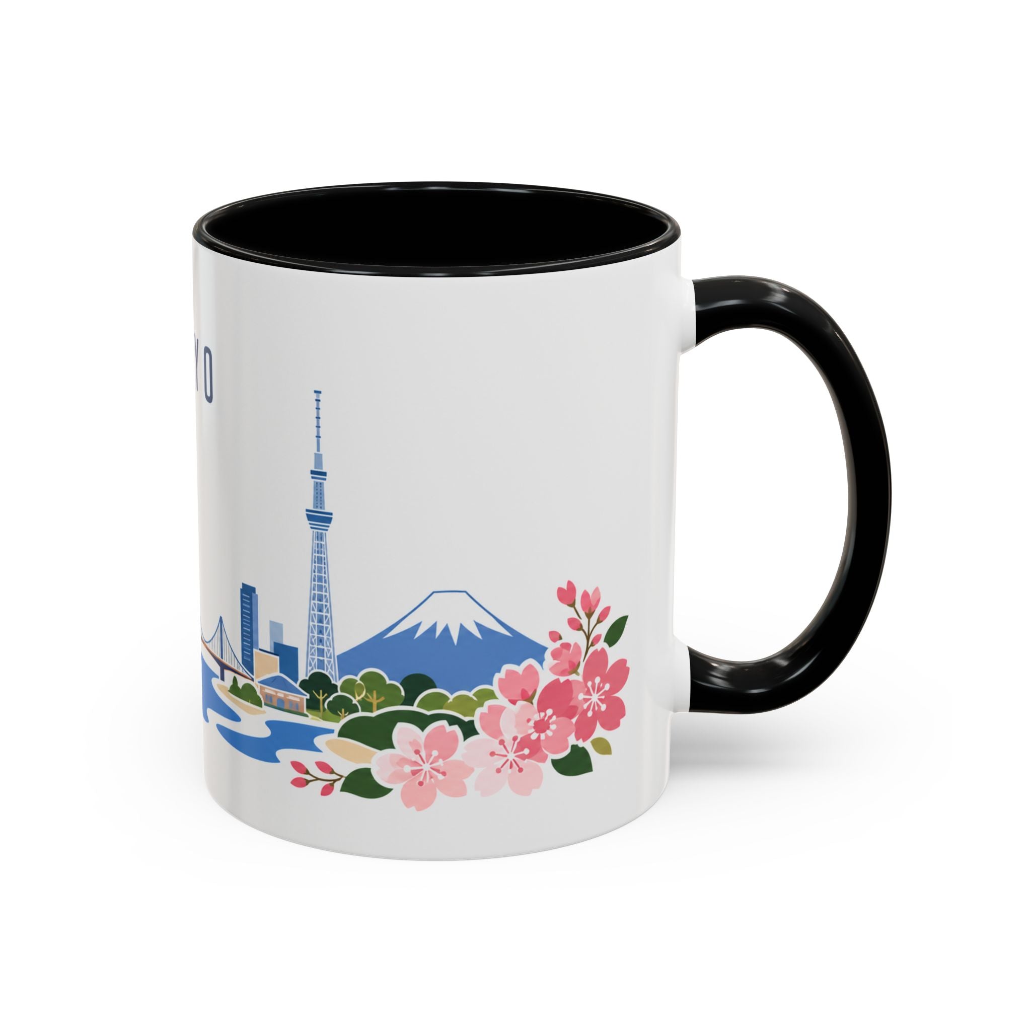 Tokyo Coffee Mug | Japan Travel Souvenir | Porcelain Decal City Gift | 11oz 15oz Accent Mug