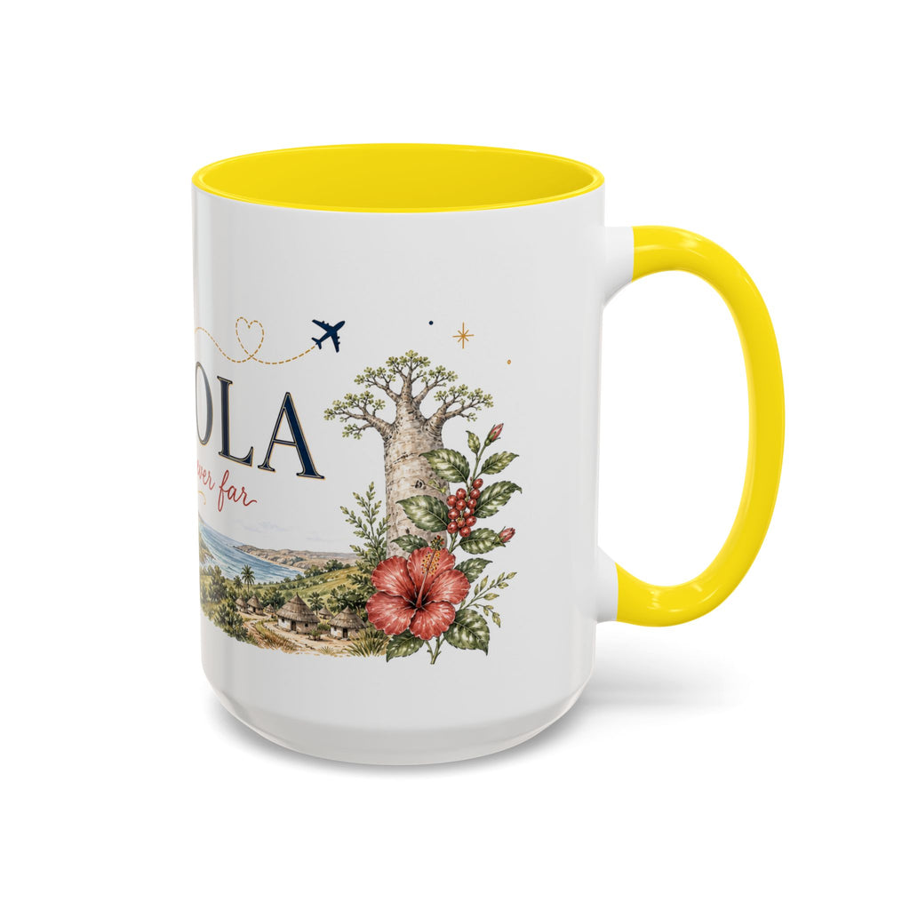 Angola Home Country Mug | Moving Away Gift | Long Distance Friendship | 11 oz 15 oz Accent Mug