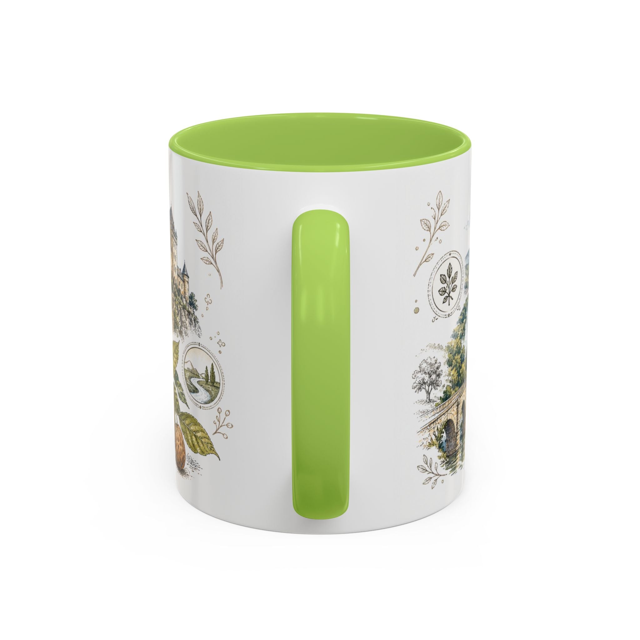 Dordogne Valley Mug, France Travel Souvenir, Bucket List Gift, Accent Ceramic Coffee Mug 11oz 15oz