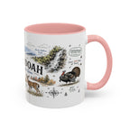 Shenandoah National Park Coffee Mug | Virginia Blue Ridge Hiking Autumn Gift | Accent Color Ceramic 11oz 15oz