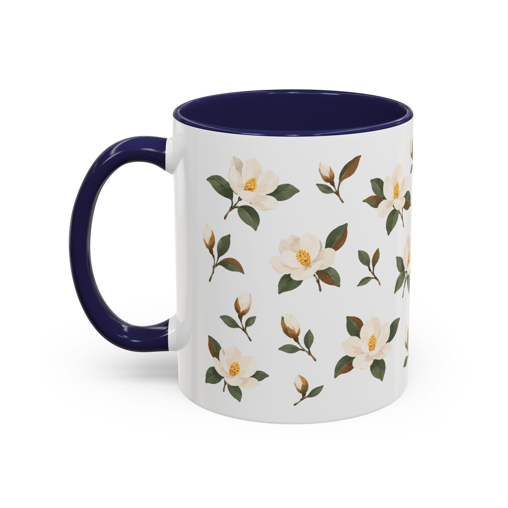 Mississippi Magnolia Mug, State Flower Floral Coffee Cup, 11oz Botanical Gift