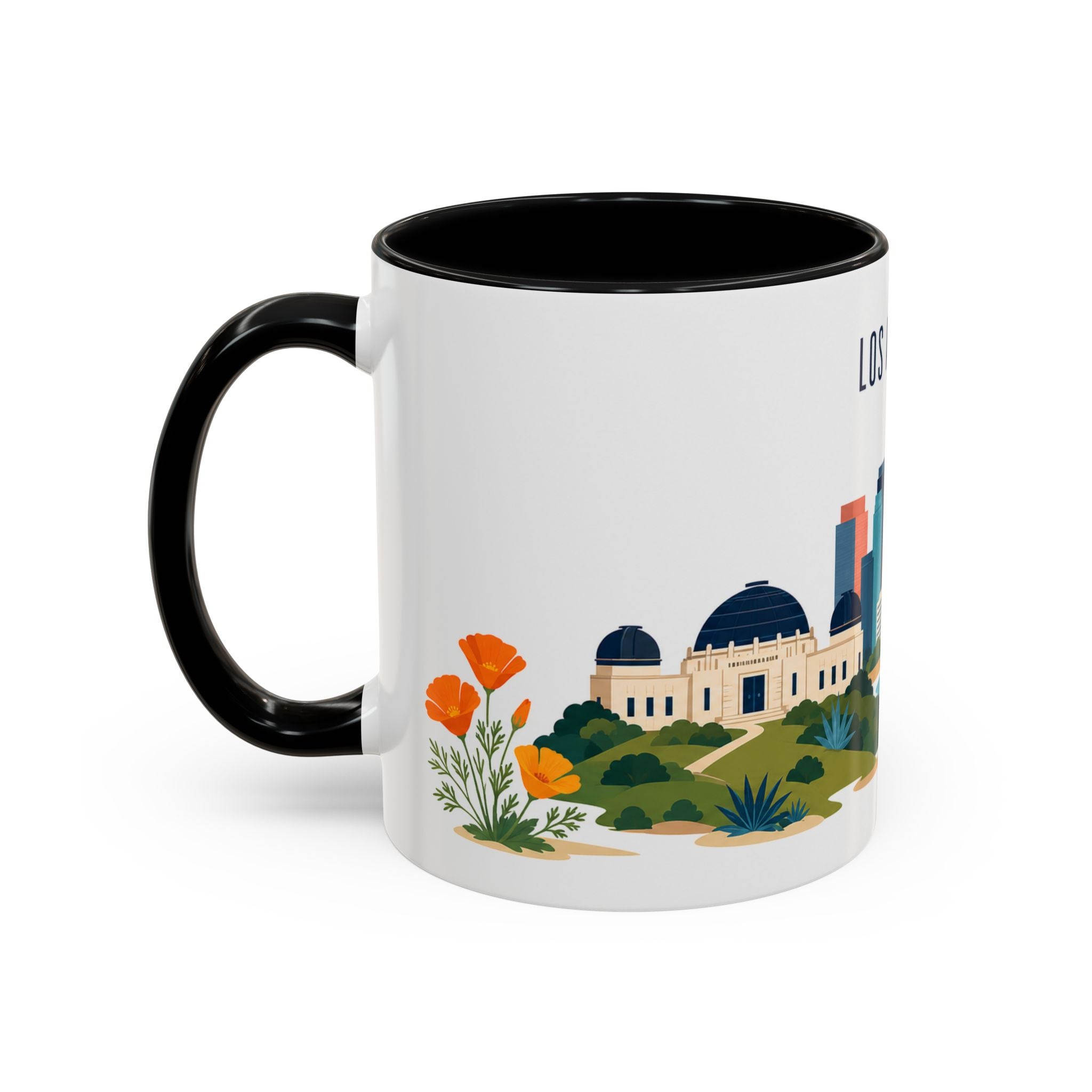 Los Angeles Coffee Mug | United States Travel Souvenir | Porcelain Decal City Gift | 11oz 15oz Accent Mug