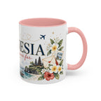 Indonesia Home Country Mug | Moving Away Gift | Long Distance Friendship | 11 oz 15 oz Accent Mug