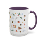 Boston Christmas Mug | Watercolor Travel Souvenir | Holiday Gift | Accent Ceramic Coffee Cup 11oz 15oz