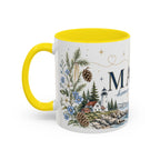 Maine State Mug | Moving Away, Long Distance Friendship Gift | 11oz 15oz Accent Mug