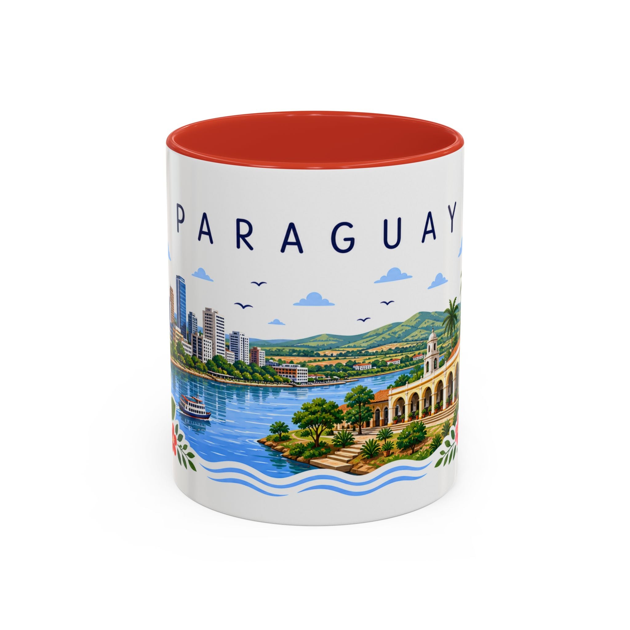 Paraguay Coffee Mug | Travel Souvenir Accent Mug | Place Gift Ceramic Cup 11oz 15oz