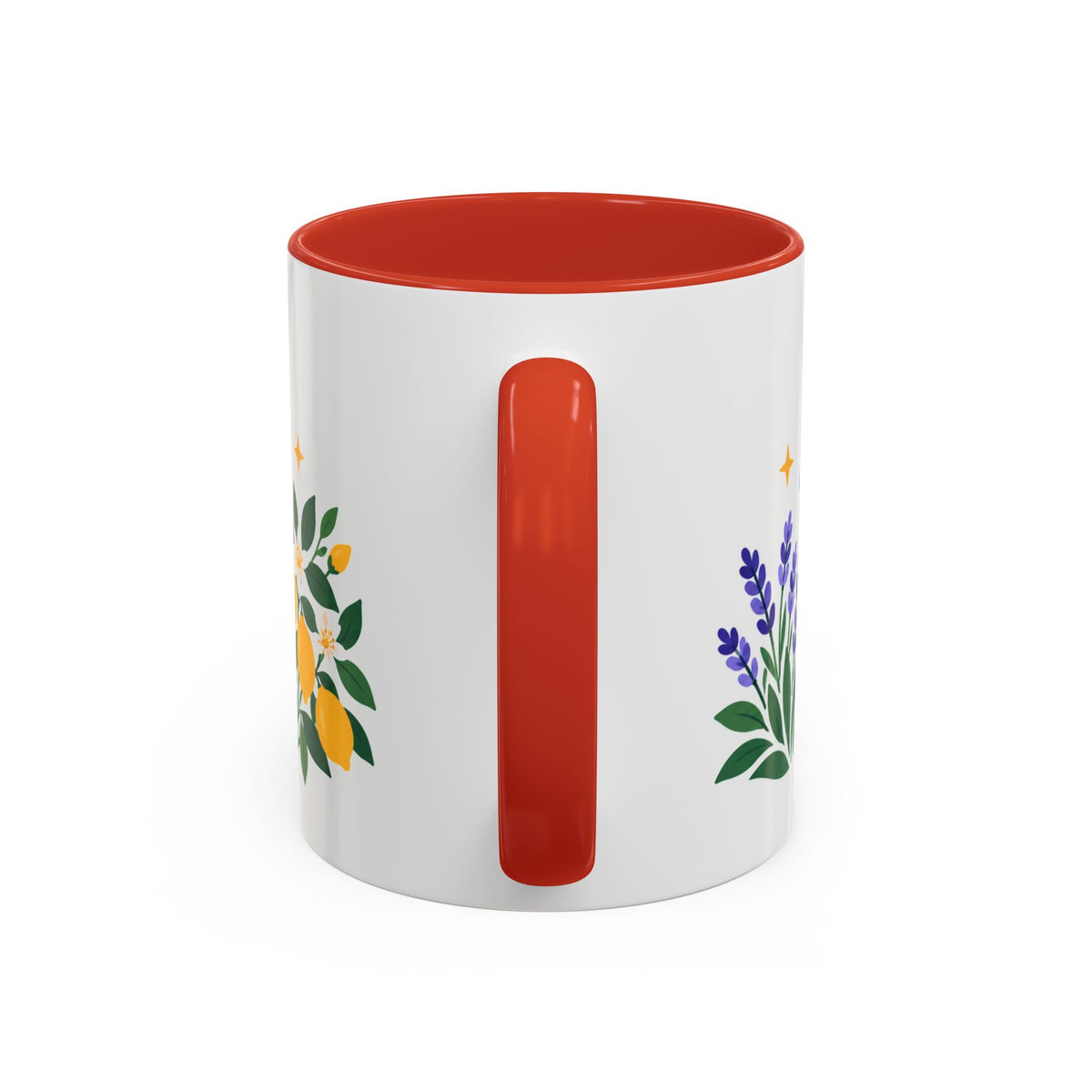 Gemini Zodiac Coffee Mug | Twins and Floral Design | Astrology Birthday Gift | 11 oz 15 oz Ceramic Accent Mug