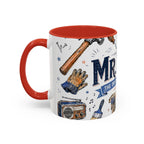 Mr Fix It Coffee Mug | Father's Day Gift for Dad | Accent Color Ceramic 11oz 15oz