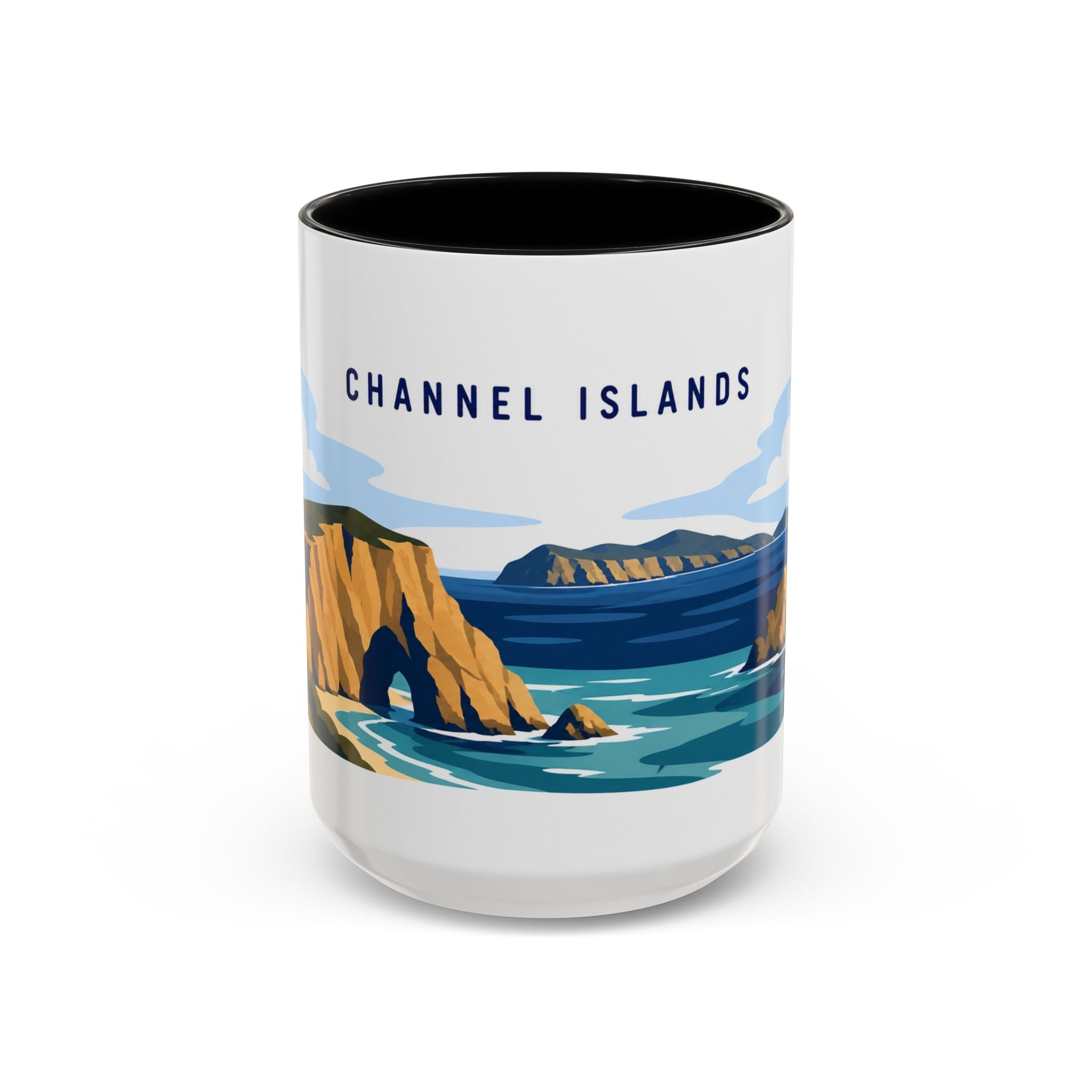 Channel Islands National Park Coffee Mug | Solid Color Block Park Souvenir | 11oz 15oz Accent Mug