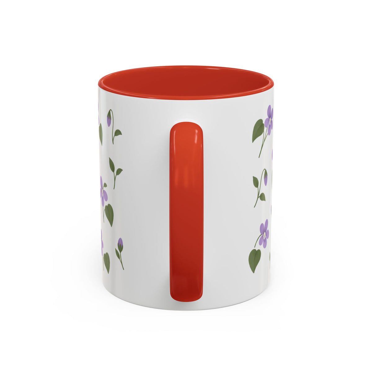 Illinois Violet Mug, State Flower Floral Coffee Cup, 11oz Botanical Gift