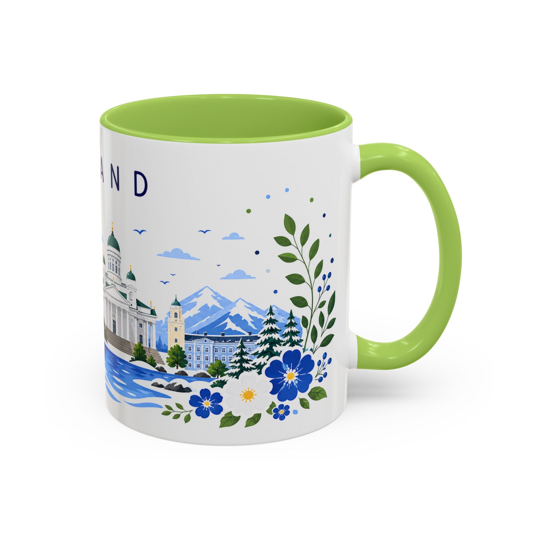 Finland Coffee Mug | Travel Souvenir Accent Mug | Place Gift Ceramic Cup 11oz 15oz