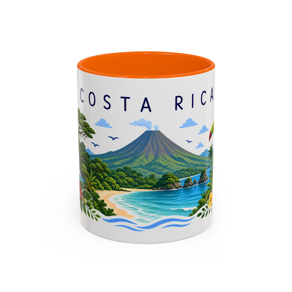 Costa Rica Coffee Mug | Travel Souvenir Accent Mug | Place Gift Ceramic Cup 11oz 15oz