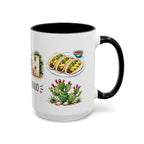 San Antonio Illustrated Travel Mug | City Souvenir Accent Coffee Mug | 11oz 15oz Ceramic Cup
