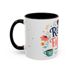 Retired And Fabulous Coffee Mug | Retirement Gift For Women Men | Accent Color Ceramic 11oz 15oz