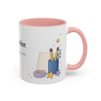 Personalized Teacher Mug | Custom Name Notebook Coffee Cup | Back to School Gift 11oz 15oz