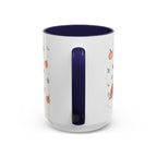 Friendly Ghost Halloween Mug | Pumpkin Flower Watercolor Gift | Accent Cup 11oz 15oz