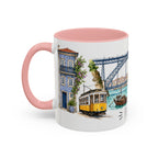 Porto Illustrated Travel Mug | City Souvenir Accent Coffee Mug | 11oz 15oz Ceramic Cup