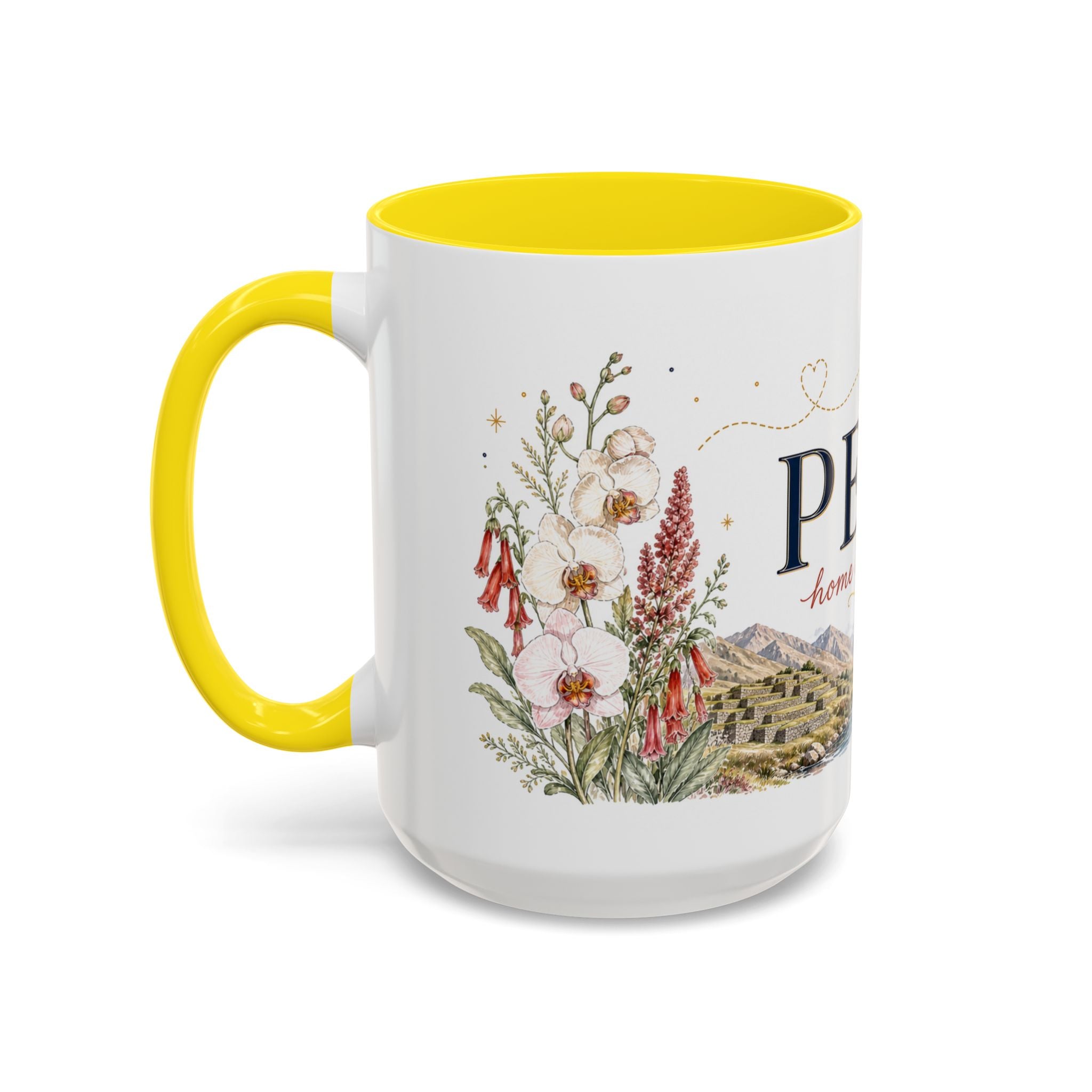 Peru Home Country Mug | Moving Away Gift | Long Distance Friendship | 11 oz 15 oz Accent Mug